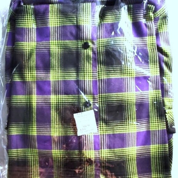 DIXXON Flannel x ROB ZOMBIE Collab Flannel Shirt- Men's XL Tall - Picture 13 of 14
